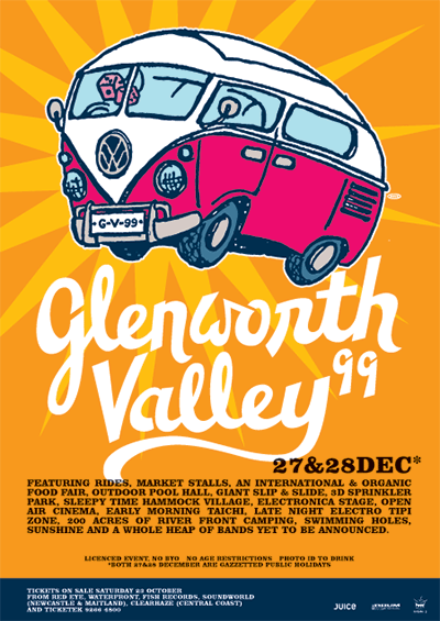 Glenworth Valley 1999 festival poster